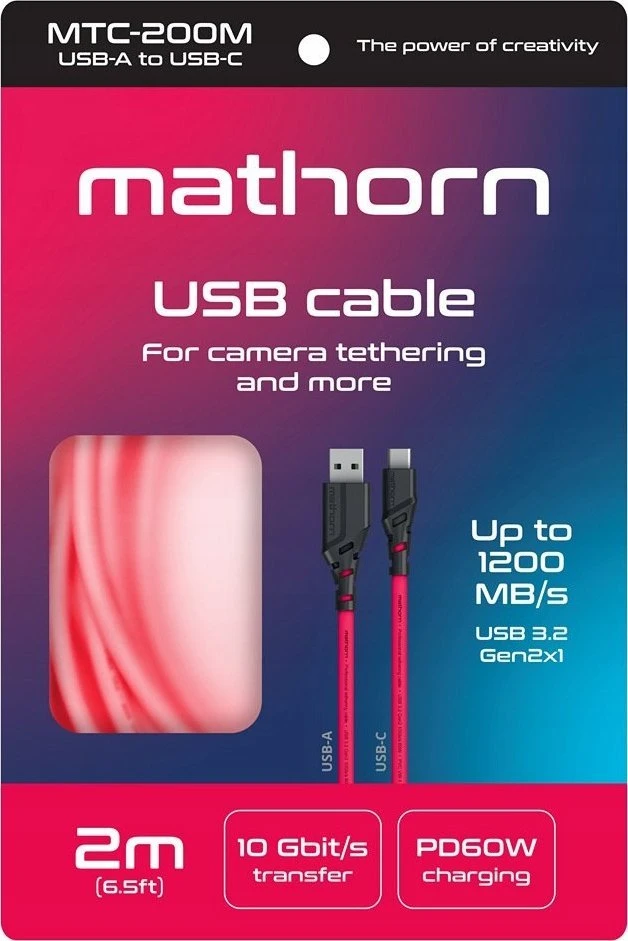 USB kabelis Eaton USB-A + USB-C - USB-C 2 m rožinis (MTC-200M)