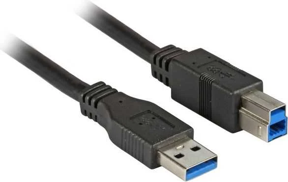 USB kabelis EFB USB-A - USB-B 1,8 m Juodas (K5236.1.1.8)