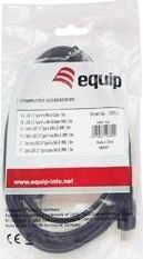 Equip 128860 USB kabelis 1,8 m 2.0 USB A USB B Juoda