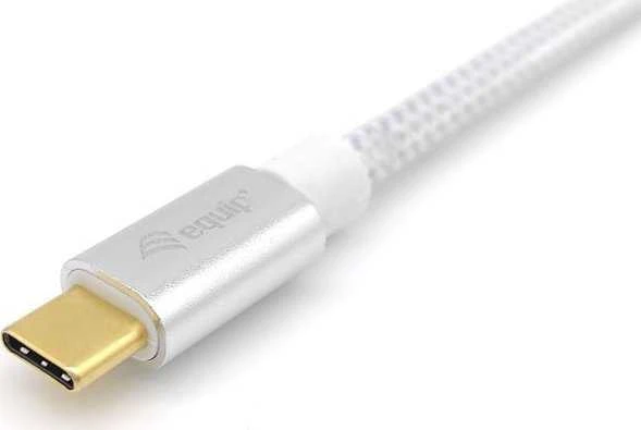 USB kabelis Equip USB-C - USB-C 1 m Balta (128356)