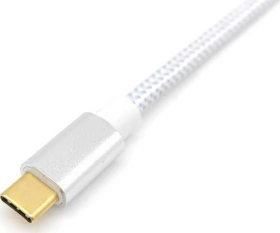 USB kabelis Equip USB-C - USB-C 1 m Balta (128356)