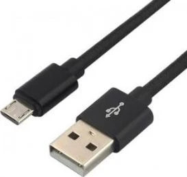 Kabelis - everActive USB Į Micro USB CBB-1.2MB 2.4A 480 Mbps 1.2m Juodas