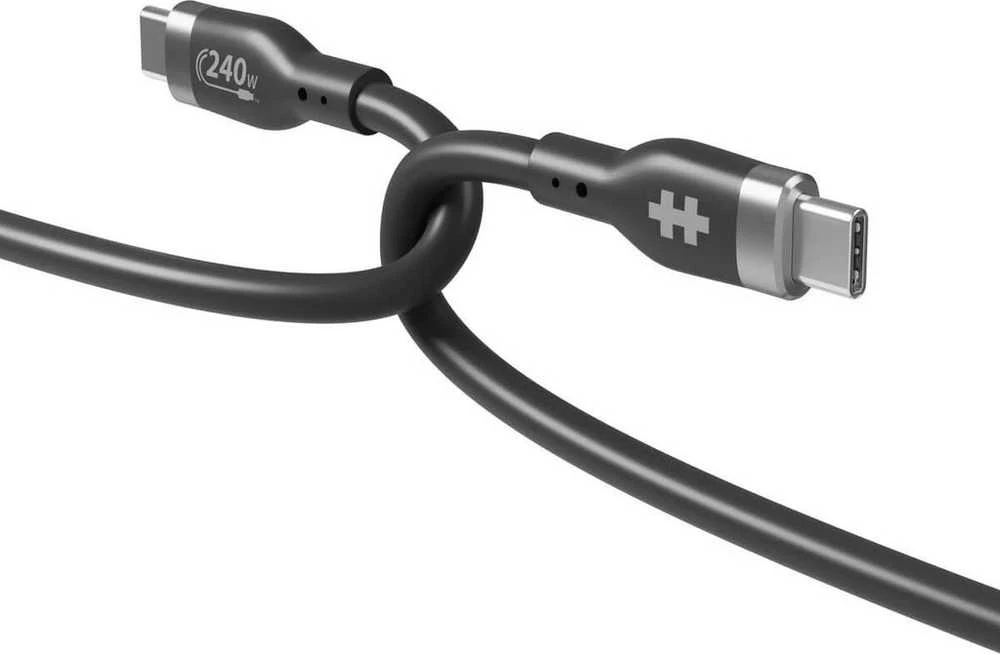 Hyper Hiper | 1M silikoninis 240W USB-C įkrovimo laidas | USB-C į USB-C