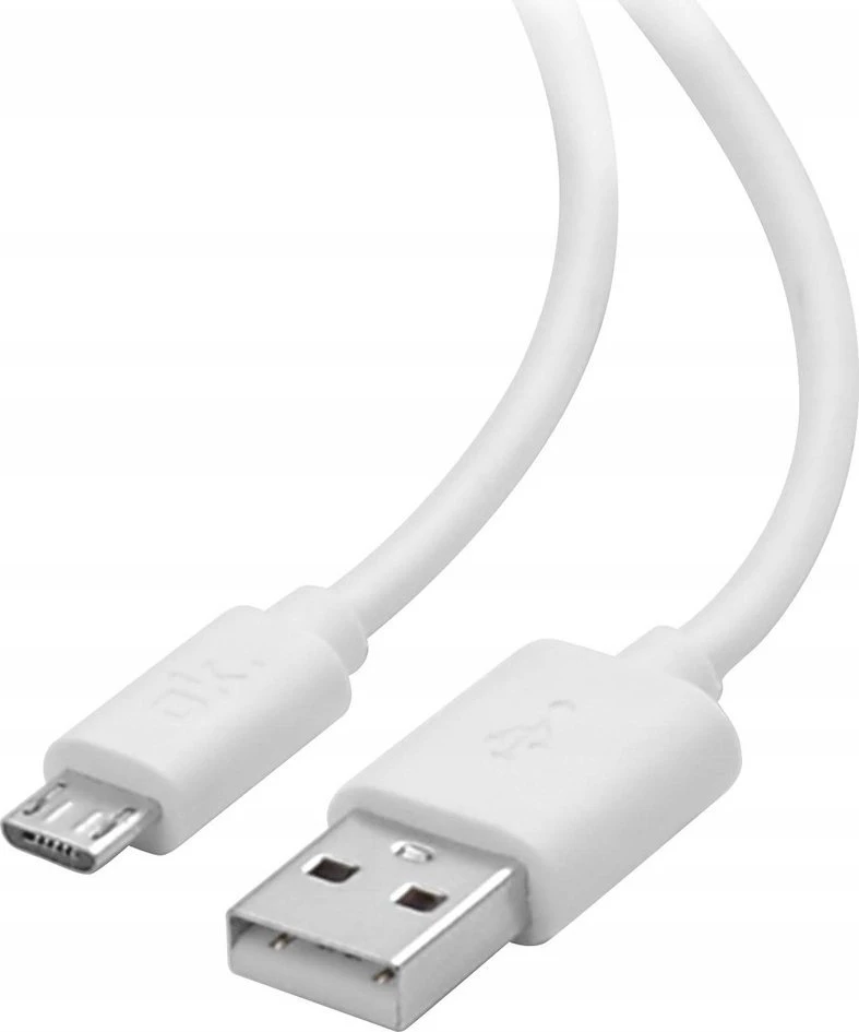 USB kabelis ISY USB-A - microUSB 2 m, baltas
