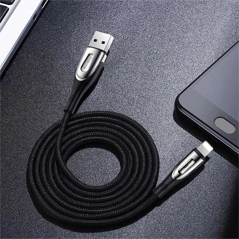 Laidas prie USB / Lightning / 3A 1.2 m Joyroom S-M411 (juodas)