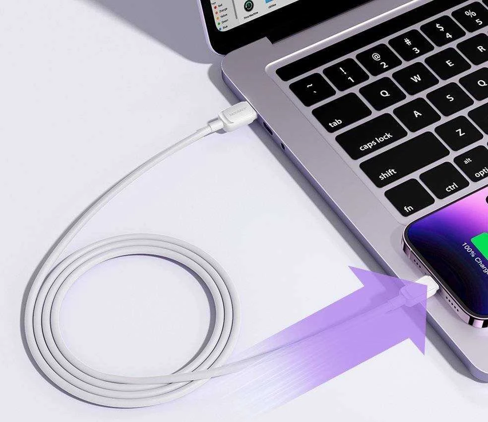 Joyroom Kabelis S-AL012A14 2.4A USB prie Lightning / 2.4A/ 1.2m (baltas)