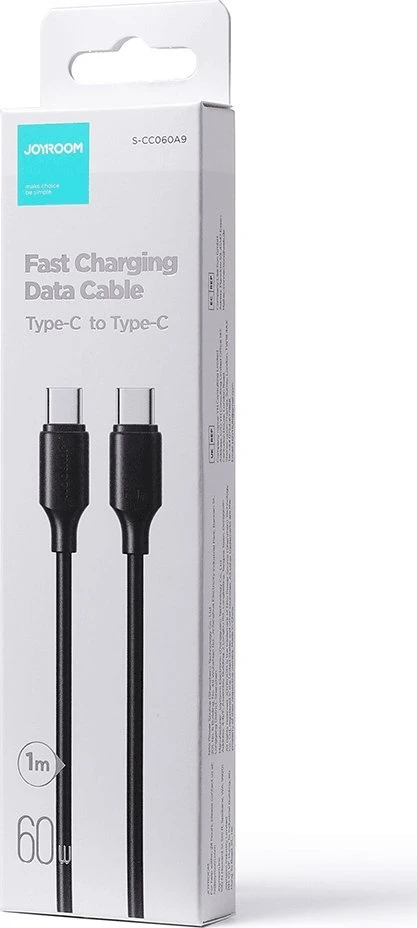 USB kabelis Joyroom S-CC060A9 Type-C į Type-C 60W 1.0m juodas