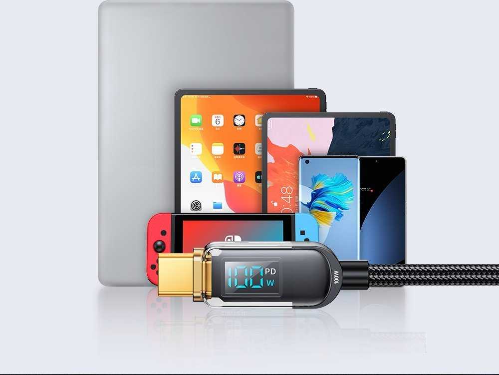 USB-C laidas 100 W 1.2 m Joyroom S-CC100A4 (juodas)