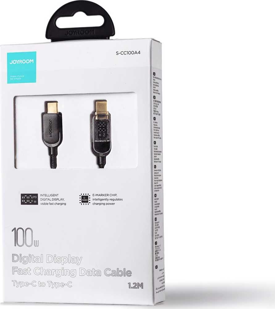 USB-C laidas 100 W 1.2 m Joyroom S-CC100A4 (juodas)
