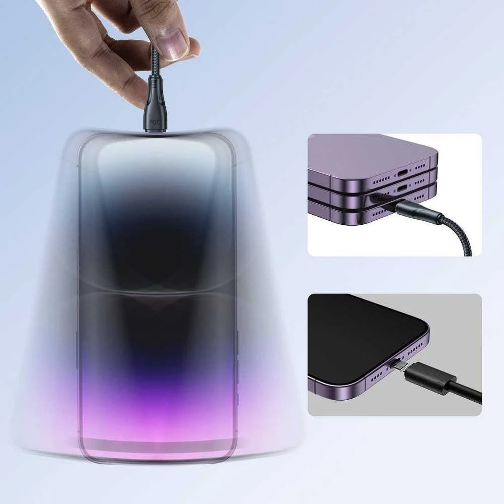 USB-C Lightning 20 W 0,25 m kabelis Joyroom S-CL020A11 (juoda)