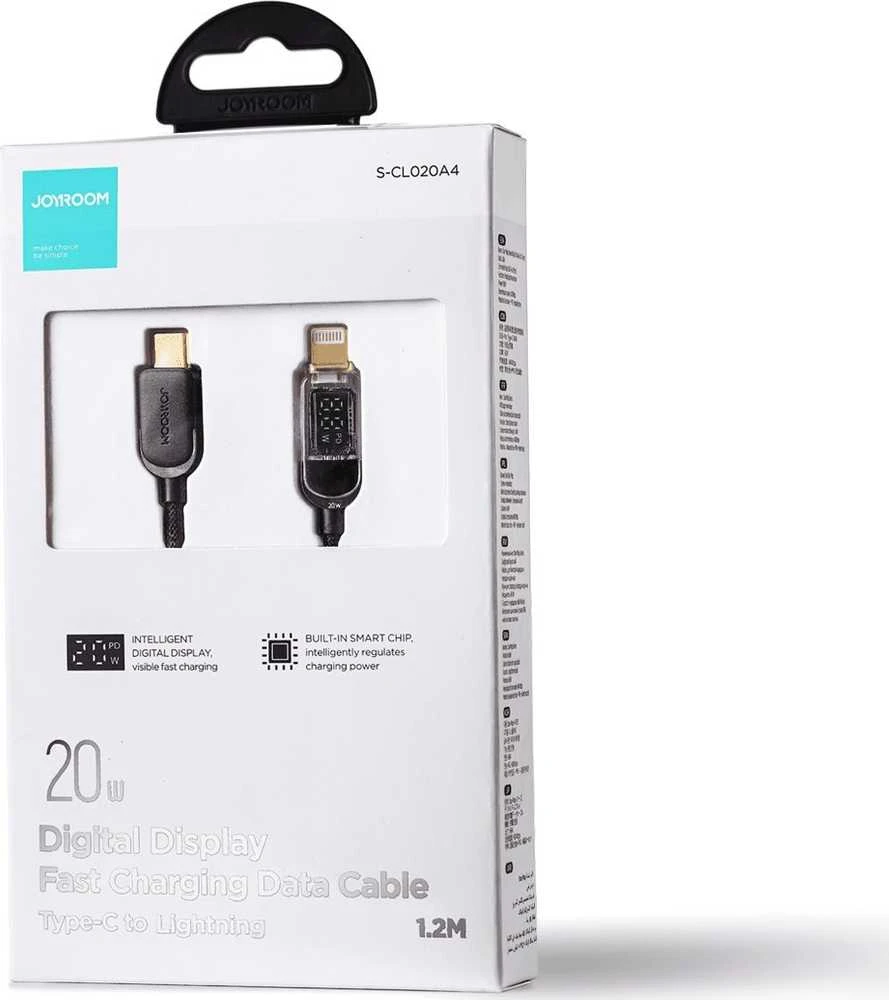 USB-C Lightning 20 W 1,2 m Joyroom S-CL020A4 kabelis (juoda)