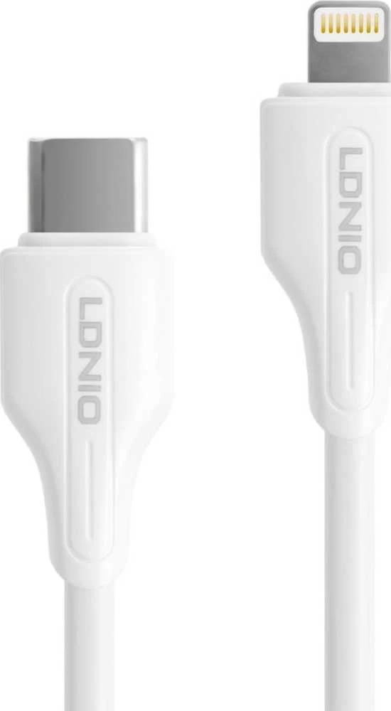 Kabelis USB-C - Lightning LDNIO 2m 30W balta LC122I