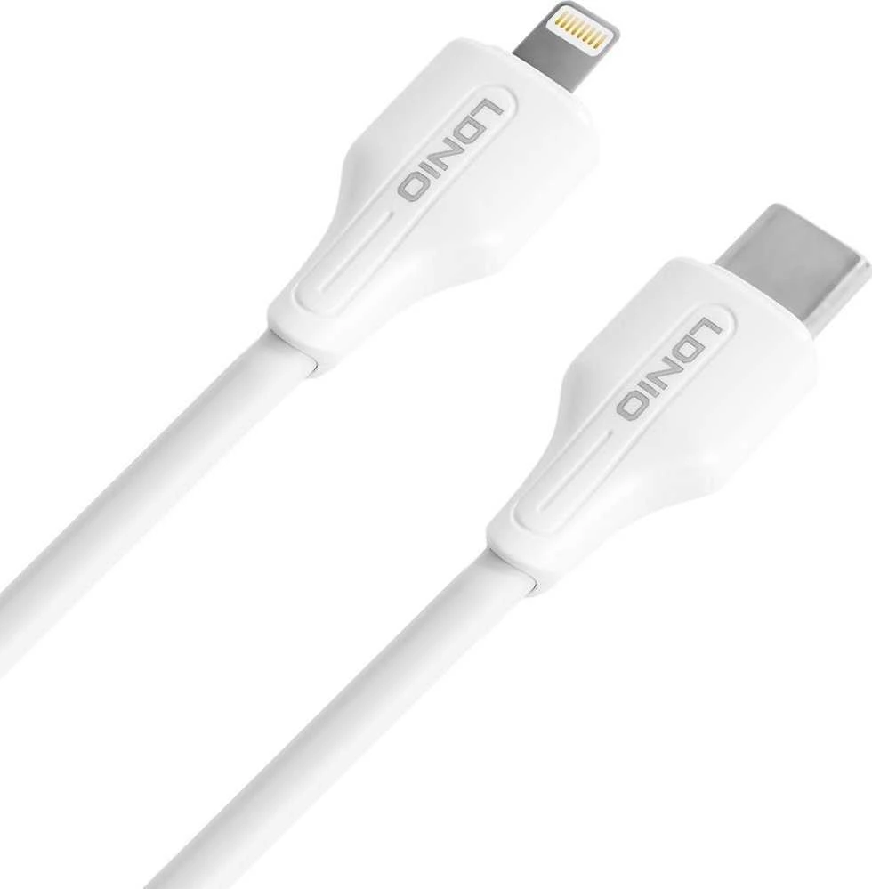 Kabelis USB-C - Lightning LDNIO 2m 30W balta LC122I