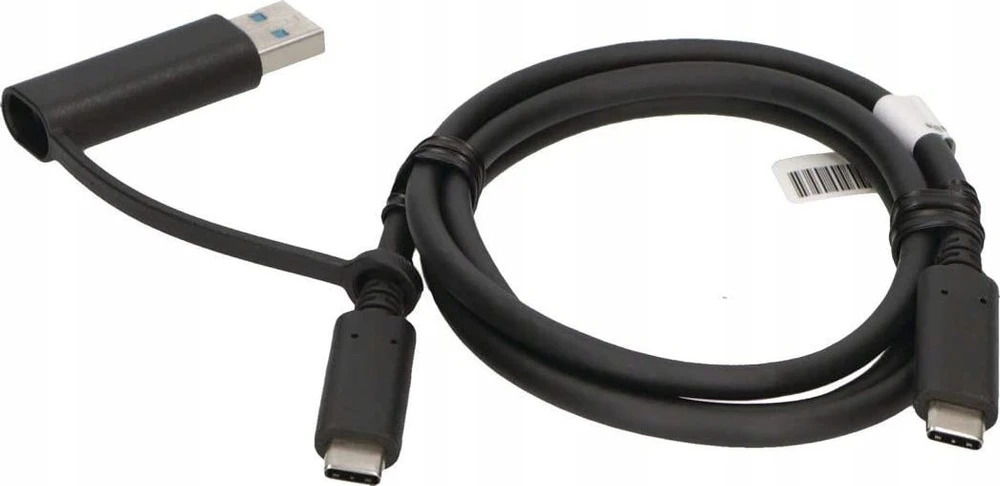 USB kabelis Lenovo USB-C - USB-C 1 m juodas (USB-C kabelis su adapteriu TP)