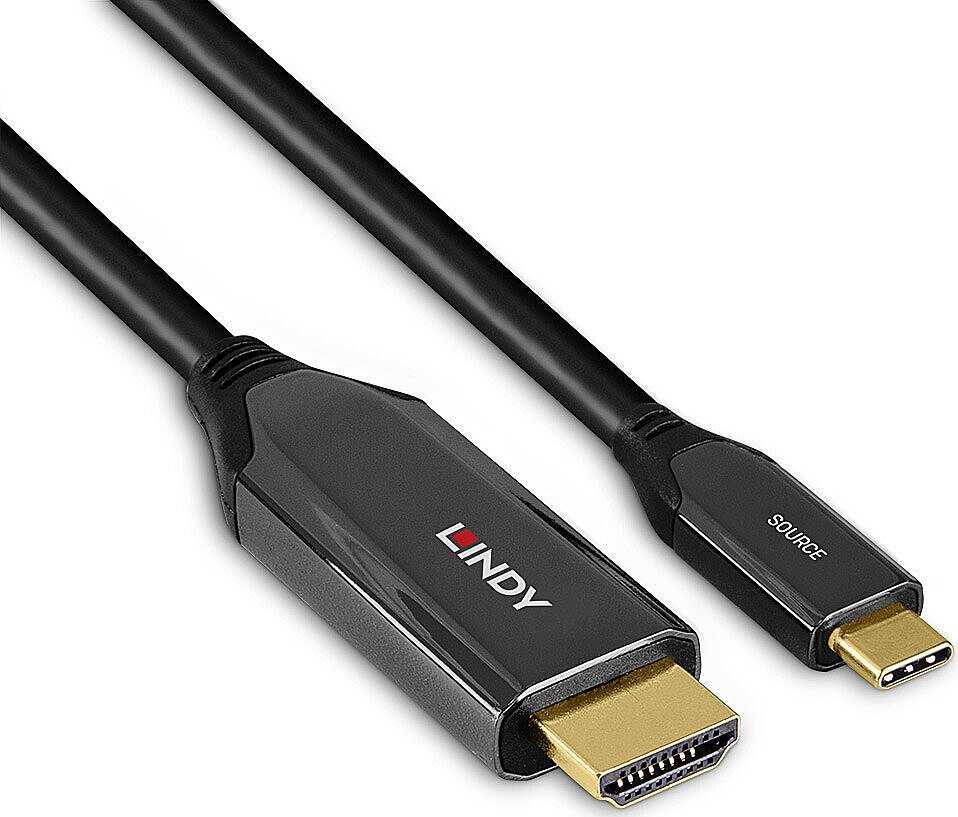 Lindy Adapteris - USB Type C į HDMI 8K60 1m Laidas 48Gbps Auksu Padengtas