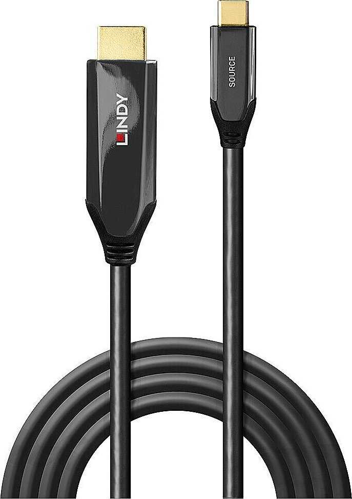 Lindy Adapteris - USB Type C į HDMI 8K60 1m Laidas 48Gbps Auksu Padengtas