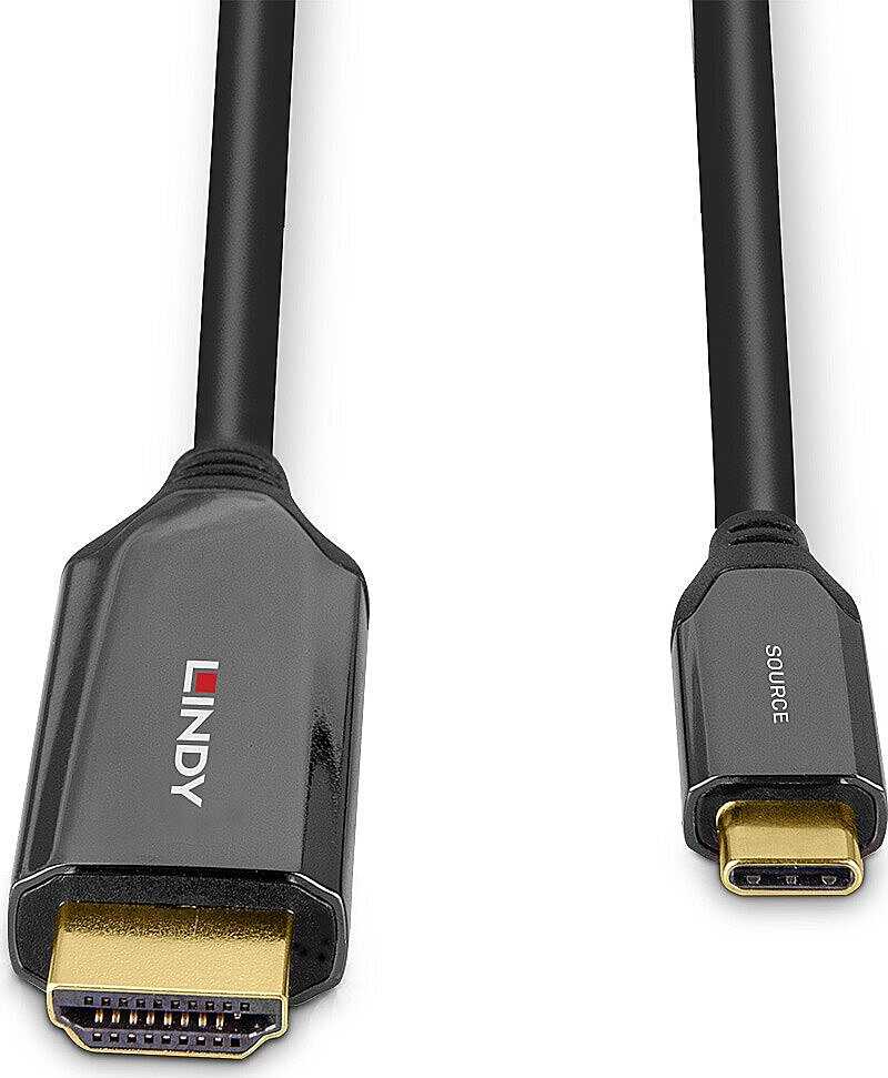 Lindy Adapteris - USB Type C į HDMI 8K60 1m Laidas 48Gbps Auksu Padengtas