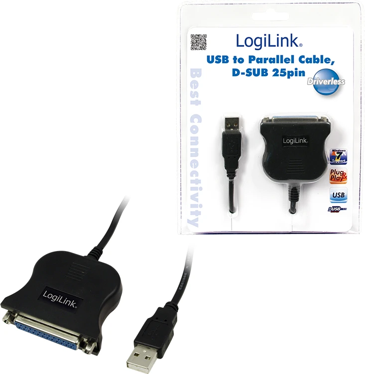 „LogiLink“ USB-A USB kabelis – 1,8 m juodas (UA0054A)