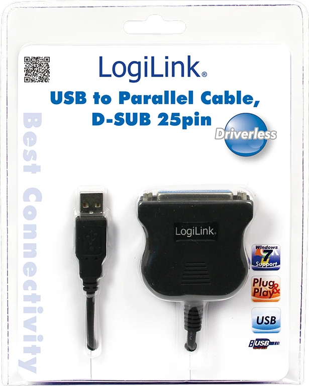 „LogiLink“ USB-A USB kabelis – 1,8 m juodas (UA0054A)