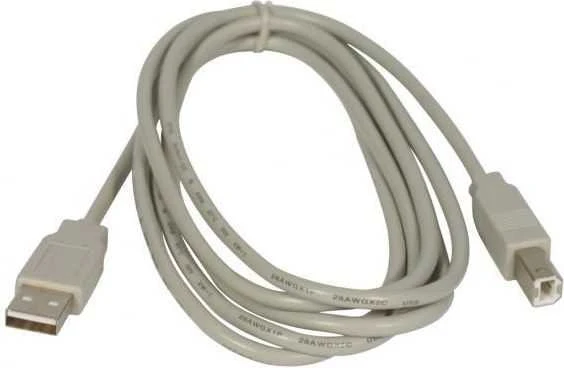Logo USB kabelis (2.0), USB A M - USB B (M), 5m, juoda