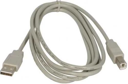 Logo USB kabelis (2.0), USB A M - USB B (M), 3m, juoda, blister