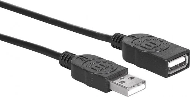 MANHATTAN Extension USB 2.0 Cable AM-AF 3m juodas