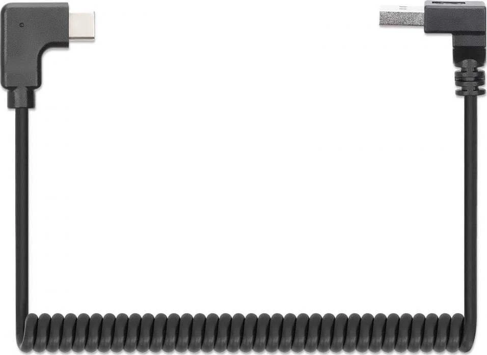 Kabelis USB Manhattan USB-A - USB-C Juodas (356220)