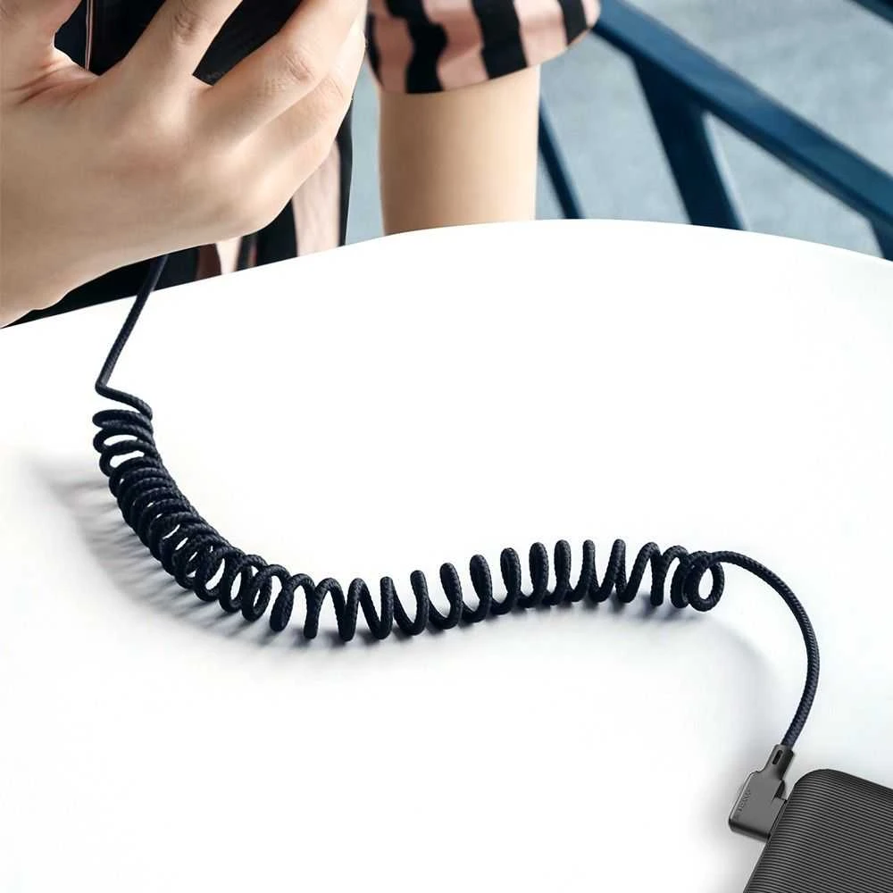 USB prie Lightning kabelis, Mcdodo CA-7300, kampinis, 1.8 m (juodas)