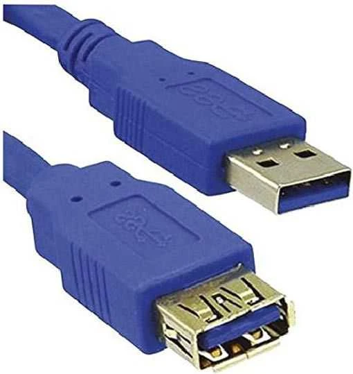 Kabelis USB MediaRange USB-A - USB-A 1.8 m Mėlyna (MRCS151)