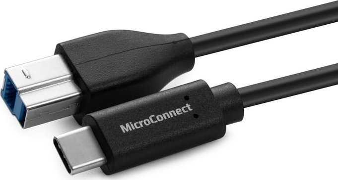 USB kabelis MicroConnect USB-C - USB-B 5 m juodas (USB3.1CB5)