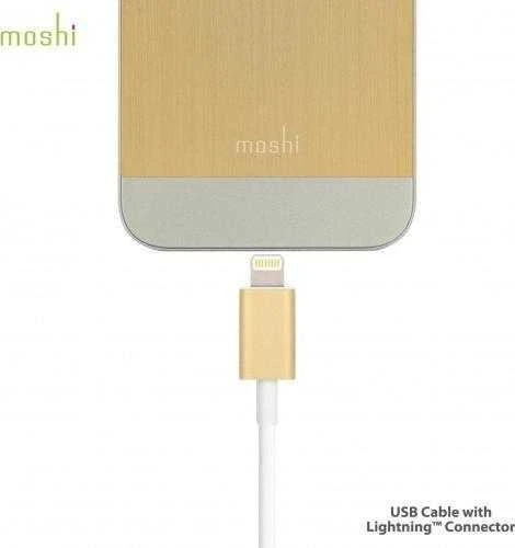 Kabelis USB Moshi USB-A - Lightning 1 m Baltas (MI-LIGHUSB-G)