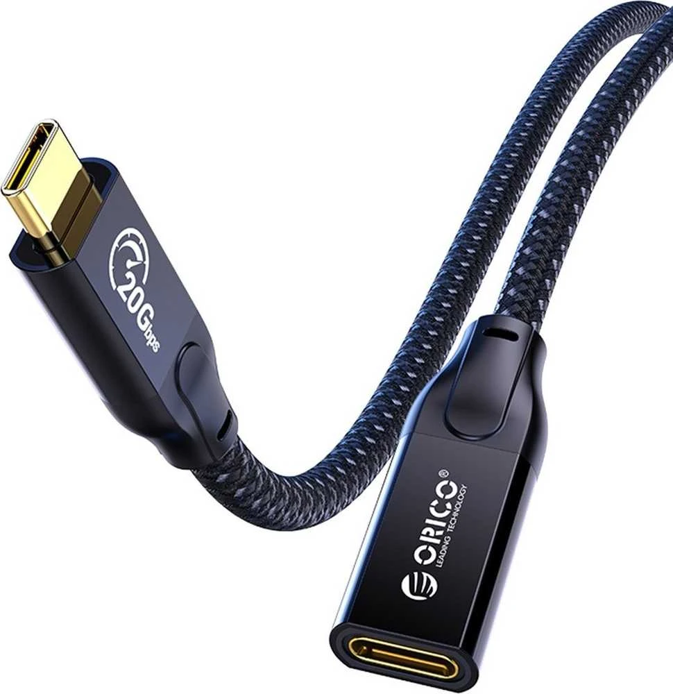 „Orico“ USB-C 3.2 prailginimo kabelis 20 Gbps, 4K, 100 W, 1 m
