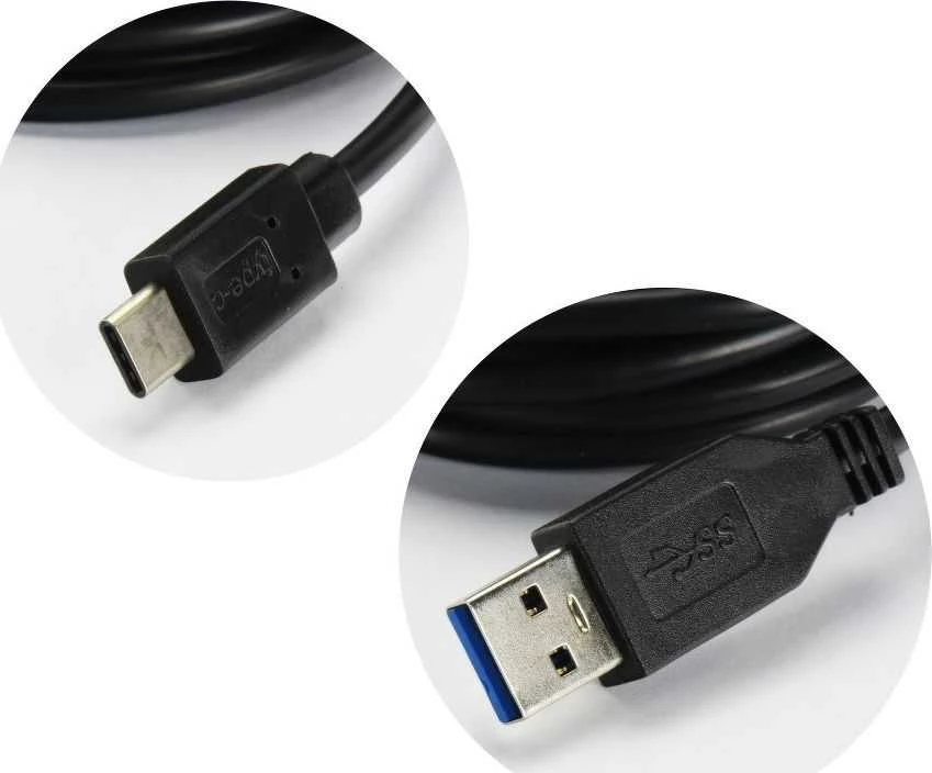 OEM kabelis USB A į C tipo 3.0 2A HD2 2 m juodas