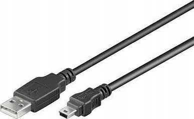 Kabelis USB PremiumCord USB-A - miniUSB 0.5 m Juodas (ku2m05a)