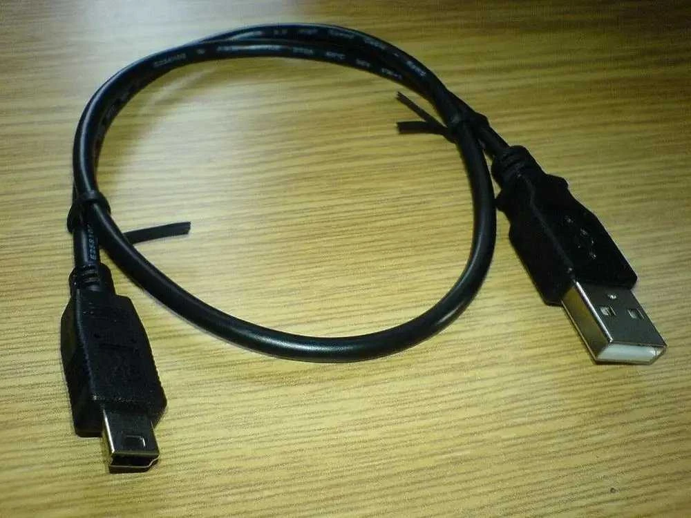 Kabelis USB PremiumCord USB-A - miniUSB 0.5 m Juodas (ku2m05a)
