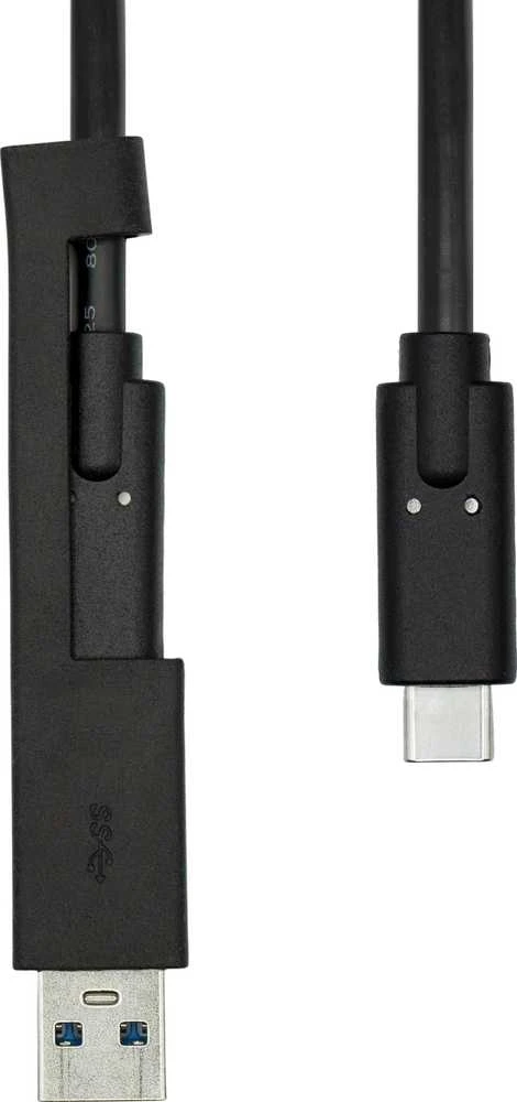 Kabelis USB ProXtend USB-A + USB-C - USB-C 1 m Juodas (USBCWA-001)