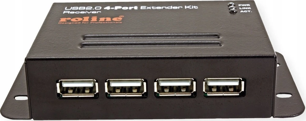 Roline USB 2.0 prailginimo kabelis per RJ45, 4x USB, maks. 50 m