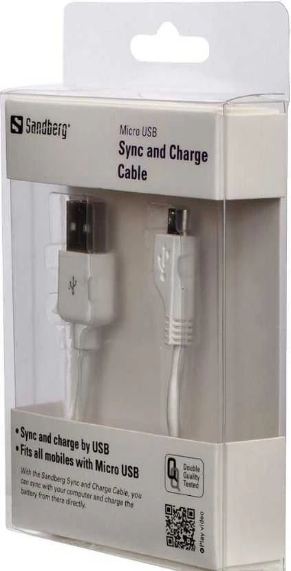 Sandberg MicroUSB sinchronizavimo/įkrovimo kabelis 1m
