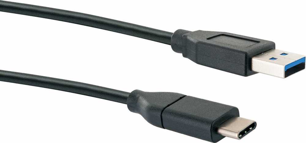 Schwaiger CK 3141, 1 m, USB A, USB C, 3.2 Gen 1 (3.1 Gen 1), 5000 Mbit/s, Rūšiuoti