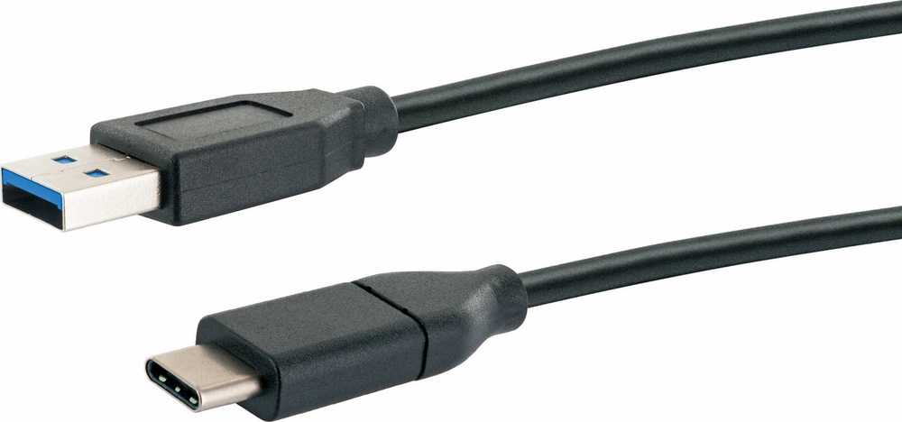 Schwaiger CK 3141, 1 m, USB A, USB C, 3.2 Gen 1 (3.1 Gen 1), 5000 Mbit/s, Rūšiuoti