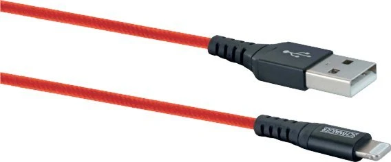 Schwaiger USB-A – žaibo kabelis, 1,2 m raudonas (LPRO410501)