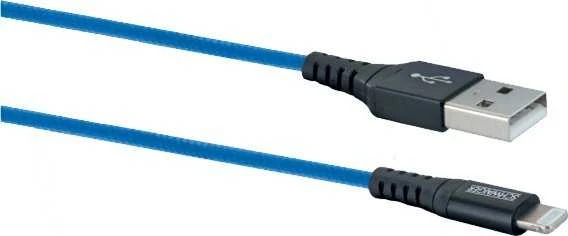 Kabelis USB Schwaiger USB-A - Lightning 1.2 m Mėlyna (LPRO440501)