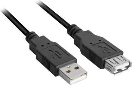 Sharkoon Kabelis USB 2.0 Verlängerung 2,0m juodas