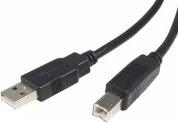 Sharkoon USB 2.0 Kabelis, USB-A Stecker > USB-B Stecker (juodas, 5,0 Meter)