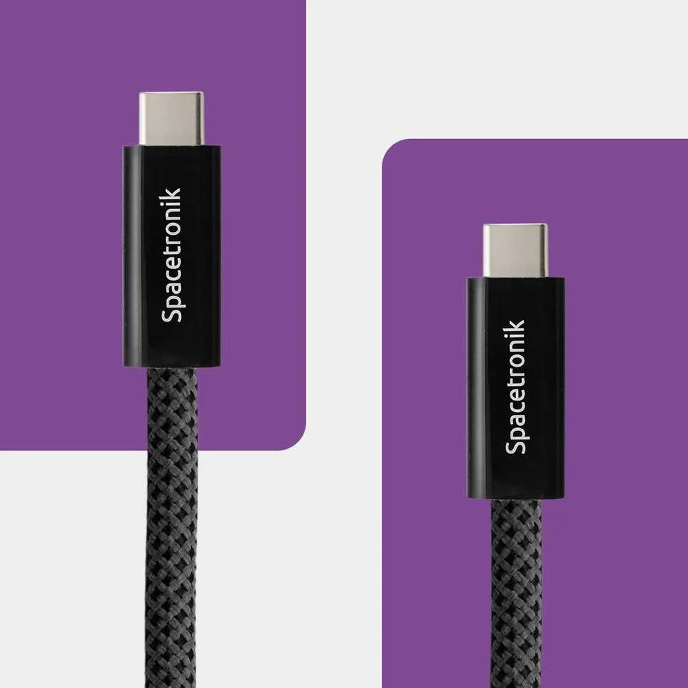 Kabelis USB-C 4.0 40Gbit/s Gen3x2 Spacetronik 1,2m