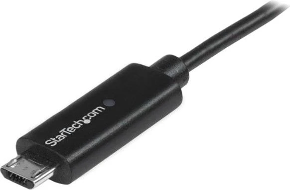 Kabelis USB StarTech USB-A - microUSB 1 m Juodas (USBAUBL1M)
