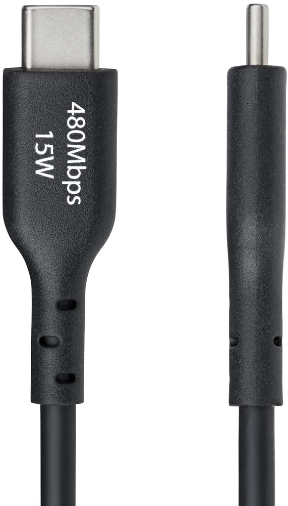 USB kabelis StarTech USB-A - USB-C 0,3 m juodas (USB2AC30CMBK)
