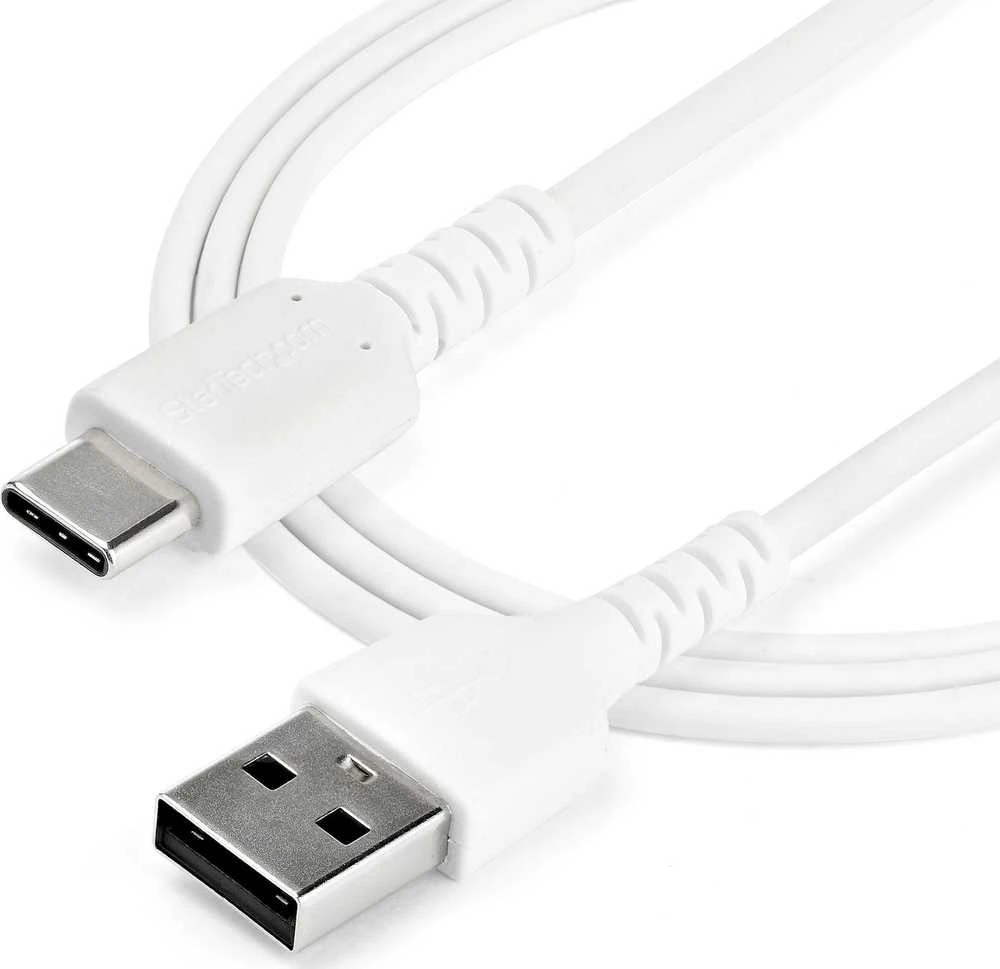 Kabelis USB StarTech USB-A - USB-C 2 m Baltas (RUSB2AC2MW)