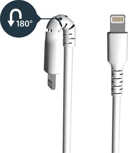 USB kabelis StarTech USB-A - Lightning 1 m, baltas (RUSBLTMM1M)