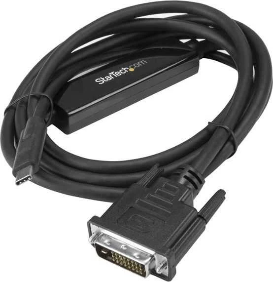 Kabelis USB StarTech USB-C - DVI-D 2 m Juodas (CDP2DVIMM2MB)